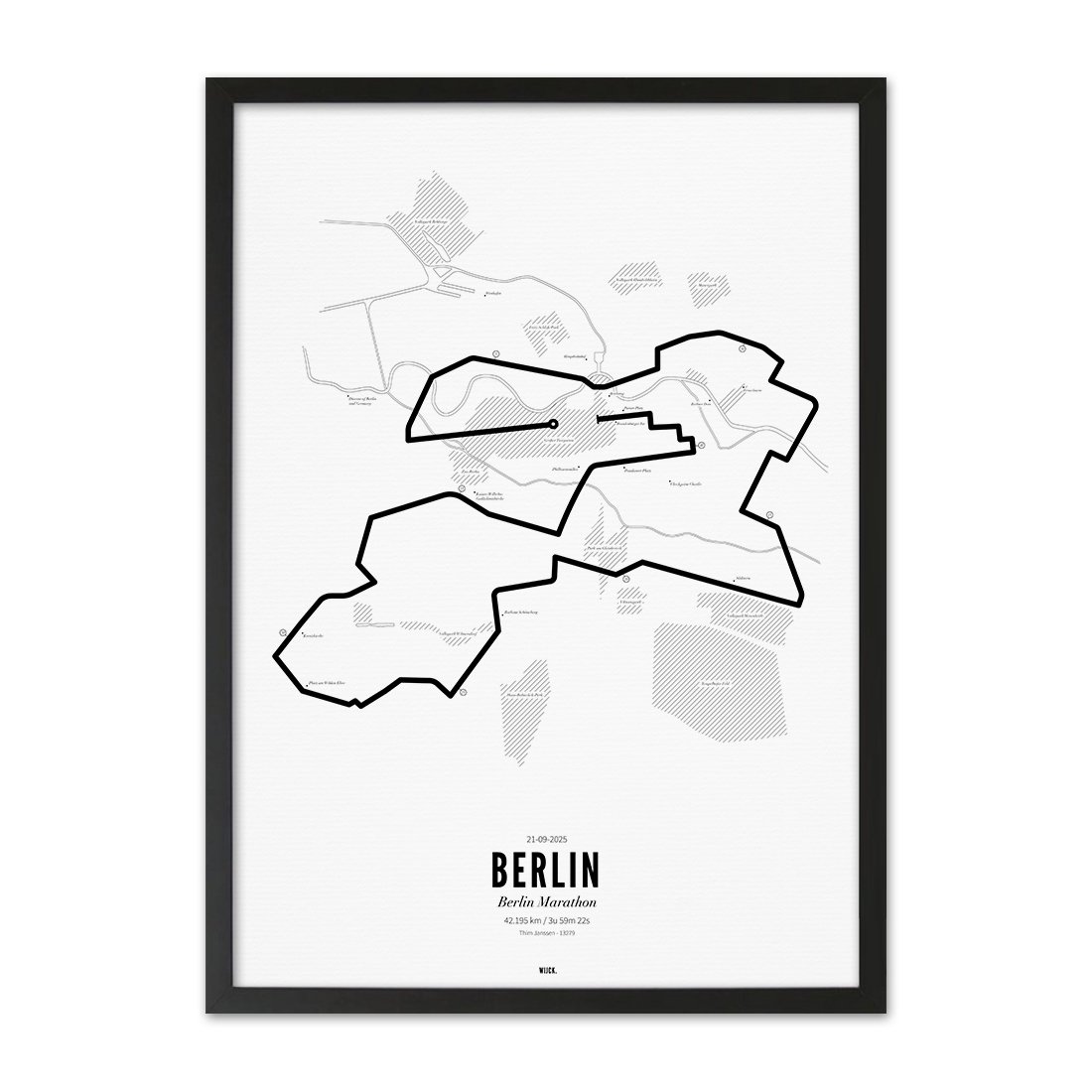 Poster van Marathon Berlijn 2025 | WIJCK. 